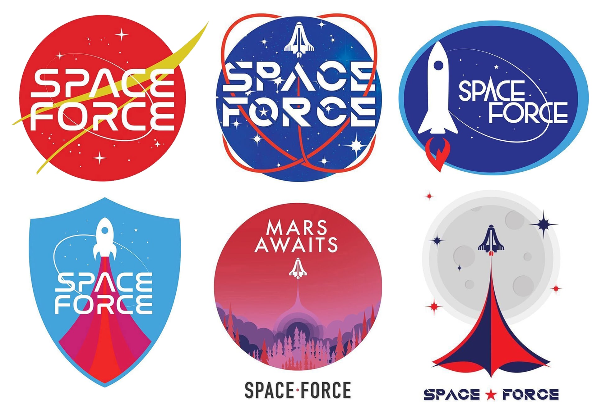 Donald Trump Space Force Logo an imitation of NASA Logo1920 x 1340